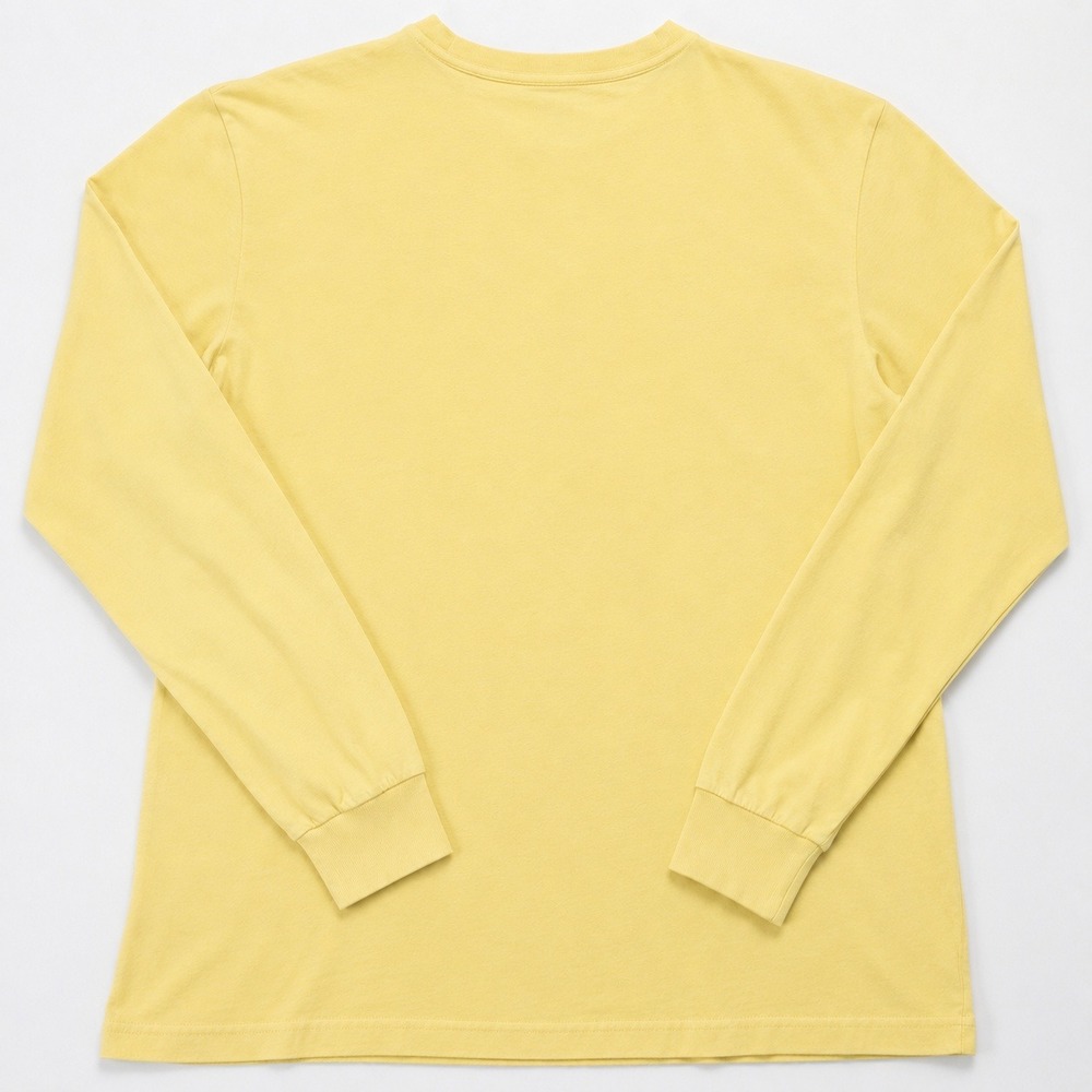Polo Ralph Lauren T Shirt Mens L Yellow Blue Pony Long Sleeve Cotton Preppy - Picture 3 of 7